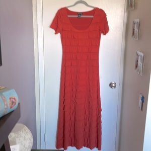 Max Edition full length Orange dress